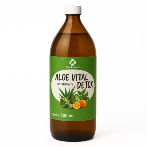 Sok Aloe Vital (aloes, karczoch, zielona herbata, pokrzywa, mniszek) - 500 ml - Medfuture