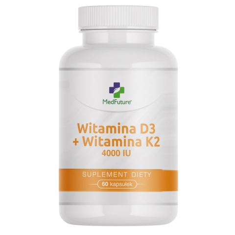 Witamina D3 4000 IU + K2 MK-7 100 mcg - 60 kapsułek - Medfuture
