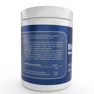 Błonnik naturalny - (nasiona babki płasznik i jajowatej) - 500 g - Medfuture