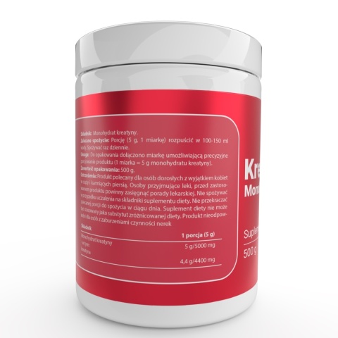 Kreatyna (monohydrat kreatyny) - 500 g - Medfuture