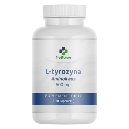 L-tyrozyna (aminokwas) - 500 mg 60 kapsułek vege - Medfuture