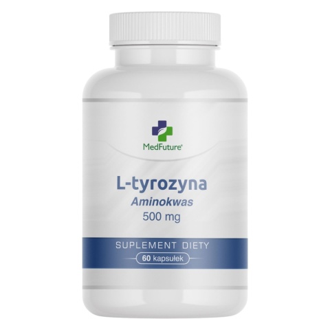 L-tyrozyna (aminokwas) - 500 mg 60 kapsułek vege - Medfuture