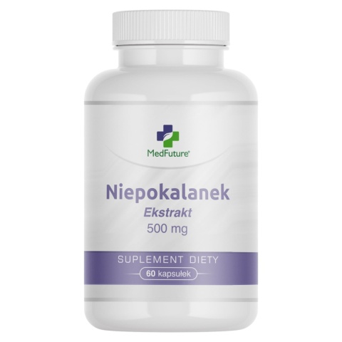 Niepokalanek ekstrakt (standaryzowanay na agnuzyd i aukubinę) - 500 mg - 60 kapsułek vege - Medfuture