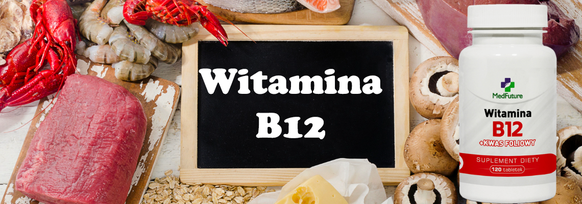 Witamina B12 1000 mcg + kwas foliowy 120 tabletek - Medfuture
