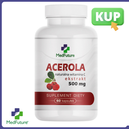 Acerola Ekstrakt 500 mg 60 kapsułek - Medfuture