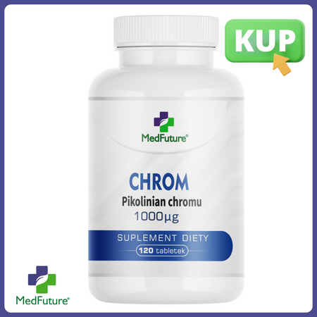 Chromium Chrom 1000 µg 120 tabletek - Medfuture