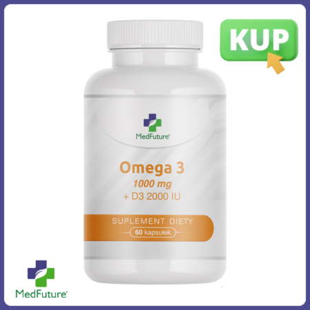 Omega 3 + witamina D3 - 60 kapsułek - Medfuture