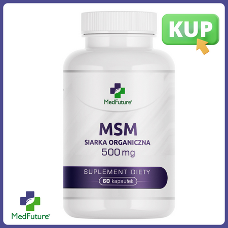 MSM Siarka Organiczna 500 mg 60 kapsułek - Medfuture