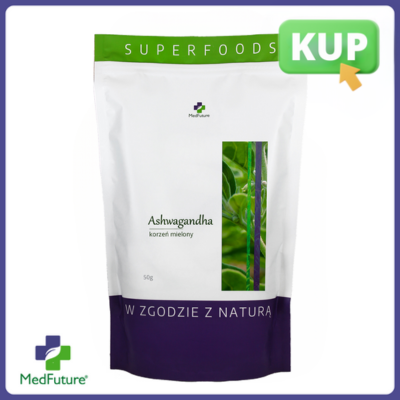 Ashwagandha korzeń mielony 50 g - Medfuture