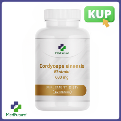 Cordyceps sinensis (Maczużnik chiński) 680 mg - 60 kapsułek - Medfuture