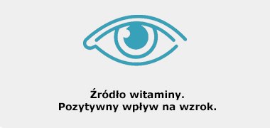 Witamina A pozytywnie wpływa na wzrok.